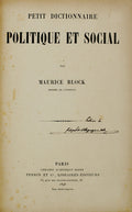 PETIT DICTIONNAIRE POLITIQUE ET SOCIAL.