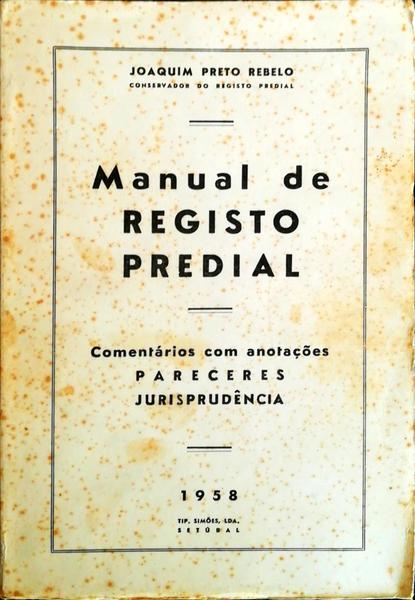 MANUAL DE REGISTO PREDIAL.