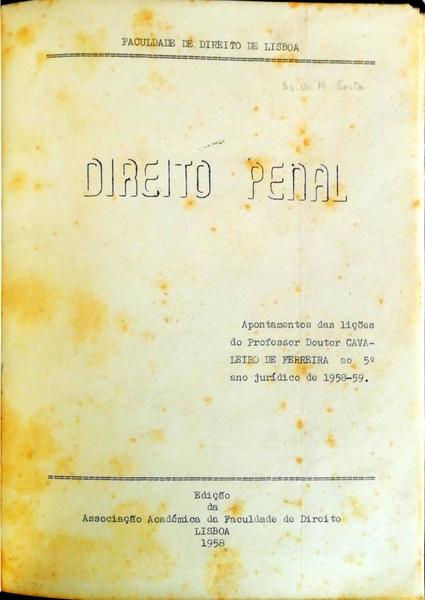 DIREITO PENAL.