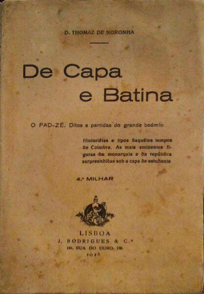 DE CAPA E BATINA. [4.Âº MILHAR]