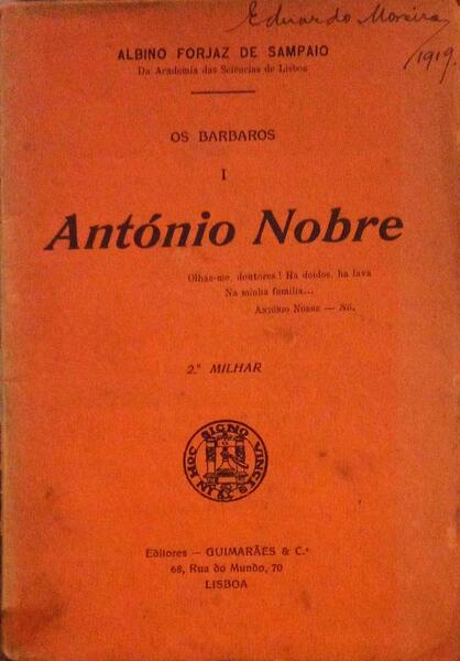 OS BÃRBAROS, I. ANTÃ“NIO NOBRE.