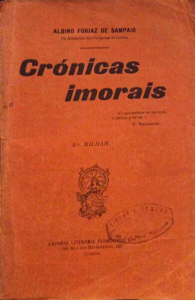 CRÃ“NICAS IMORAIS. [4.Âª EDIÃ‡ÃƒO]