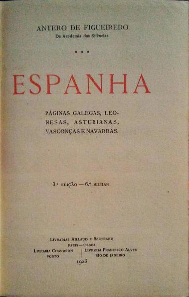 ESPANHA. [3.Âª EDIÃ‡ÃƒO]