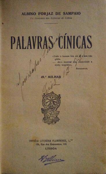 PALAVRAS CÃNICAS.