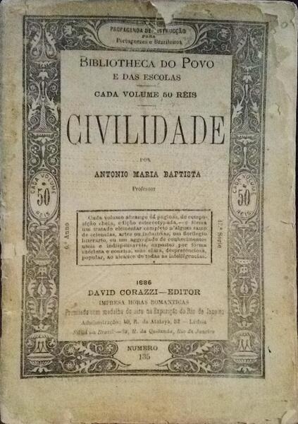CIVILIDADE, BIBLIOTHECA DO POVO E DAS ESCOLAS.