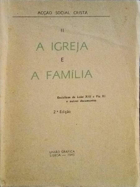 IGREJA (A) E A FAMÃLIA.