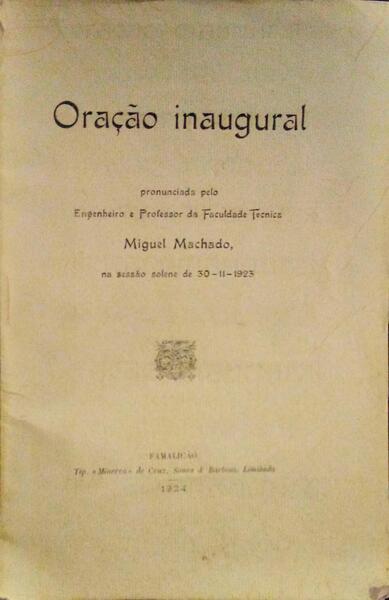ORAÃ‡ÃƒO INAUGURAL