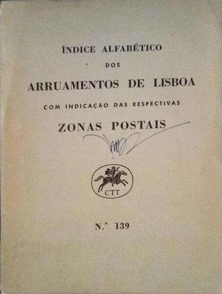 ÃNDICE ALFABÃ‰TICO DOS ARRUAMENTOS DE LISBOA.