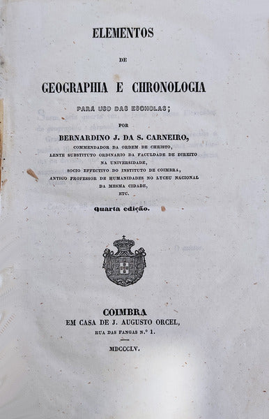 ELEMENTOS DE GEOGRAPHIA E CHRONOLOGIA.