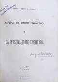 ESTUDOS DE DIREITO FINANCEIRO I, DA PERSONALIDADE TRIBUTÃRIA.