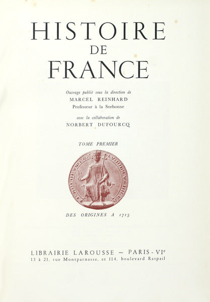 HISTOIRE DE FRANCE. [2 VOLS.]