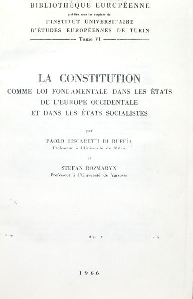 LA CONSTITUTION.