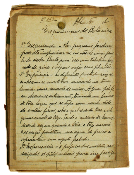EXPERIENCIAS DE BOTÃ‚NICA. [MANUSCRITO]