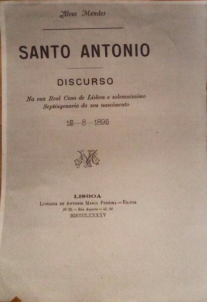 SANTO ANTÃ“NIO.