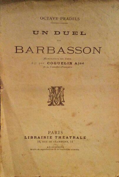 UN DUEL DE BARBASSON.