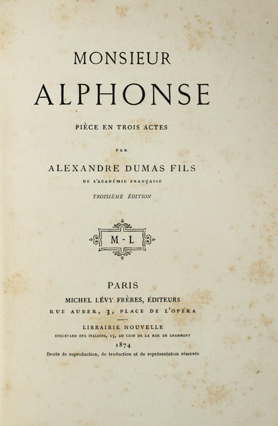 MONSIEUR ALPHONSE.