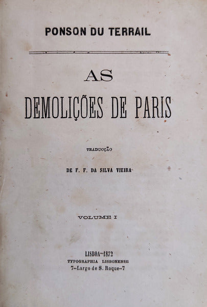 AS DEMOLIÃ‡Ã•ES DE PARIS.