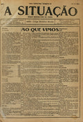 SITUAÃ‡ÃƒO, (A) DIÃRIO REPUBLICANO DA TARDE. ANO X, 2Âª SÃ‰RIE, NÂº 1 A NÂº 108.