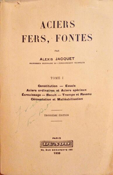 ACIERS FERS, FONTES.