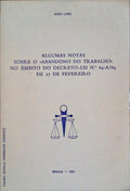 ALGUMAS NOTAS SOBRE O ABANDONO DO TRABALHO.