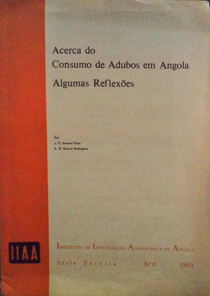 ACERCA DO CONSUMO DE ADUBOS EM ANGOLA. ALGUMAS REFLEXÃ•ES.