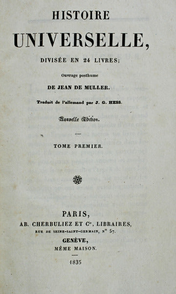 HISTOIRE UNIVERSELLE.