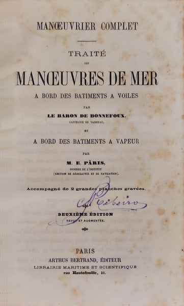 TRAITÃ‰ DES MANÅ’UVRES DE MER. [2.Âª EDIÃ‡ÃƒO]