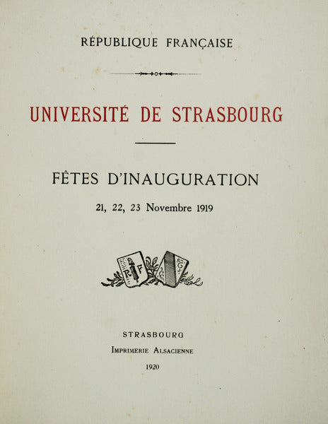 UNIVERSITÃ‰ DE STRASBOURG.