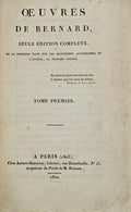 OEUVRES DE BERNARD.