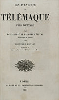 LES AVENTURES DE TÃ‰LÃ‰MAQUE, FILS D'ULYSSE. [1854]