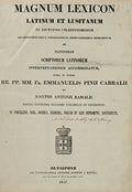 MAGNUM LEXICON LATINUM ET LUSITANUM.
