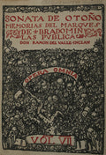SONATA DE OTOÃ‘O: MEMORIAS DEL MARQVÃ‰S DE BRADOMÃN.