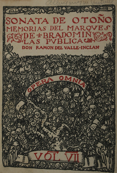 SONATA DE OTOÃ‘O: MEMORIAS DEL MARQVÃ‰S DE BRADOMÃN.
