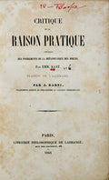 CRITIQUE DE LA RAISON PRATIQUE.
