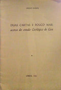 DUAS CARTAS E POUCO MAIS, ACERCA DO ESTUDO GEOLÃ“GICO DE GOA.