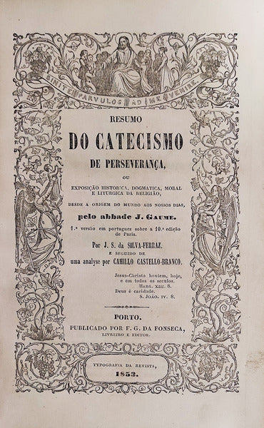 RESUMO DO CATECISMO DE PERSEVERANÃ‡A.