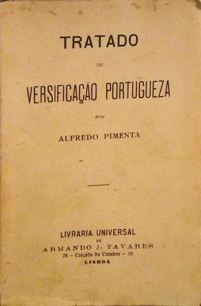 TRATADO DE VERSIFICAÃ‡ÃƒO PORTUGUEZA.
