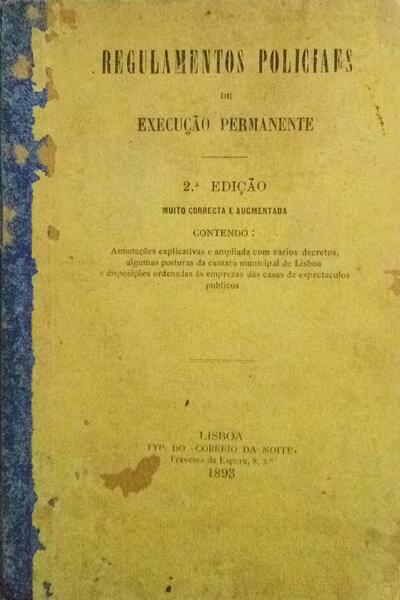 REGULAMENTOS POLICIAES DE EXECUÃ‡ÃƒO PERMANENTE.