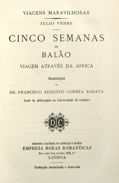 CINCO SEMANAS EM BALÃƒO.