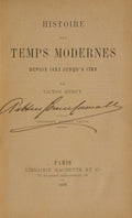 HISTOIRE DES TEMPS MODERNES DEPUIS 1453 JUSQU' A 1789.