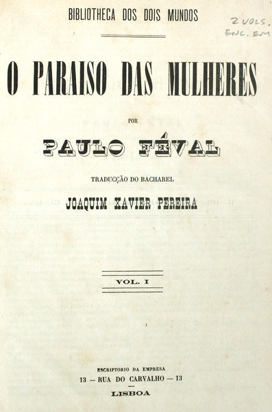 O PARAISO DAS MULHERES.