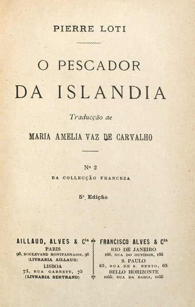 O PESCADOR DA ISLANDIA. [5.Âª EDIÃ‡ÃƒO]