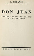 DON JUAN, ENSAYOS SOBRE EL ORIGEN DE SU LEYENDA.