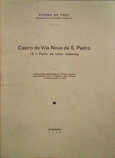 CASTRO DE VILA NOVA DE S. PEDRO, IX - FORNO DE COZER CERÃ‚MICA.