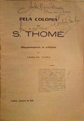 PELA COLONIA DE S. THOMÃ‰, DEPOIMENTO E CRITICA.