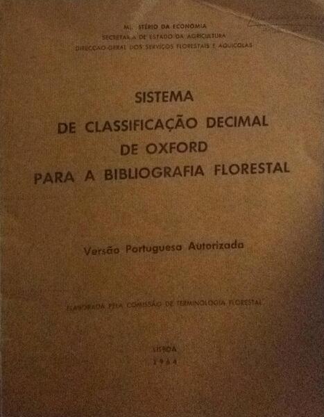 SISTEMA DE CLASSIFICAÃ‡ÃƒO DECIMAL DE OXFORD PARA A BIBLIOGRAFIA FLORESTAL.
