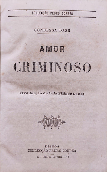 AMOR CRIMINOSO.