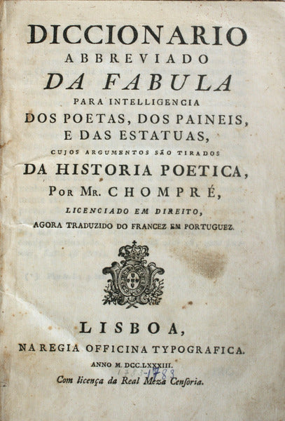 DICCIONARIO ABBREVIADO DA FABULA.