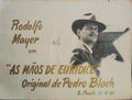 RODOLFO MAYER EM Â«AS MÃƒOS SE EURIDICEÂ»
