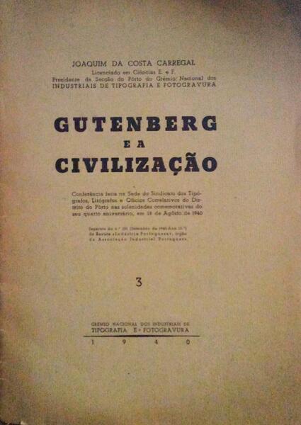 GUTENBERG E A CIVILIZAÃ‡ÃƒO.